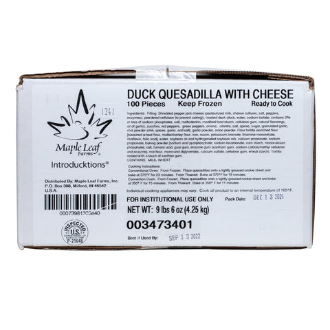 Duck Quesadillas - Food Service