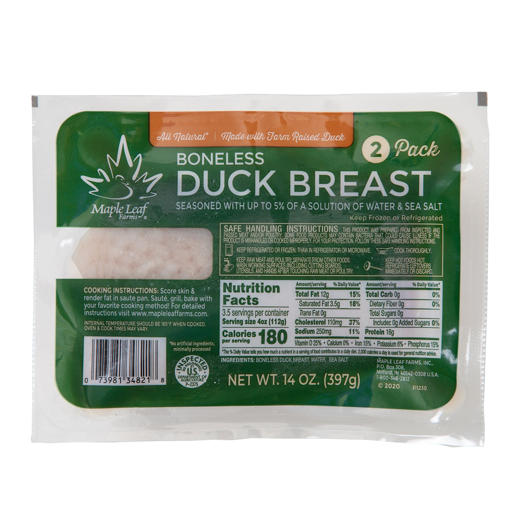 All Natural Boneless Duck Breast