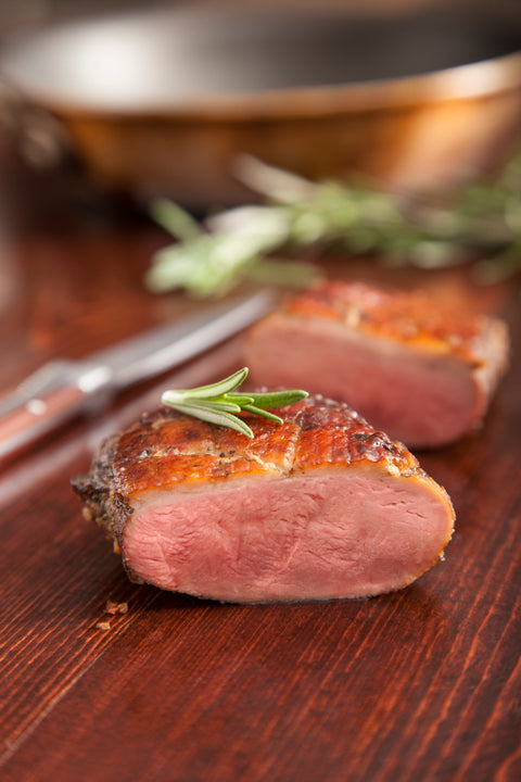 Roasted Garlic Boneless Duck Breast