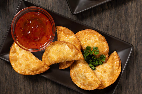 Duck Bacon and Sweet Corn Wontons - Food Service