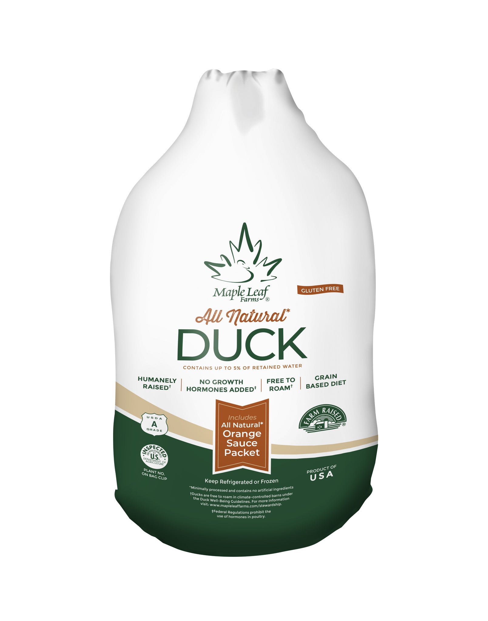 All Natural Whole Duck with Orange Sauce (Qty. 1) – Maple Leaf Farms Store